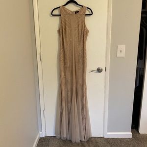 Rose Gold Beaded Gown